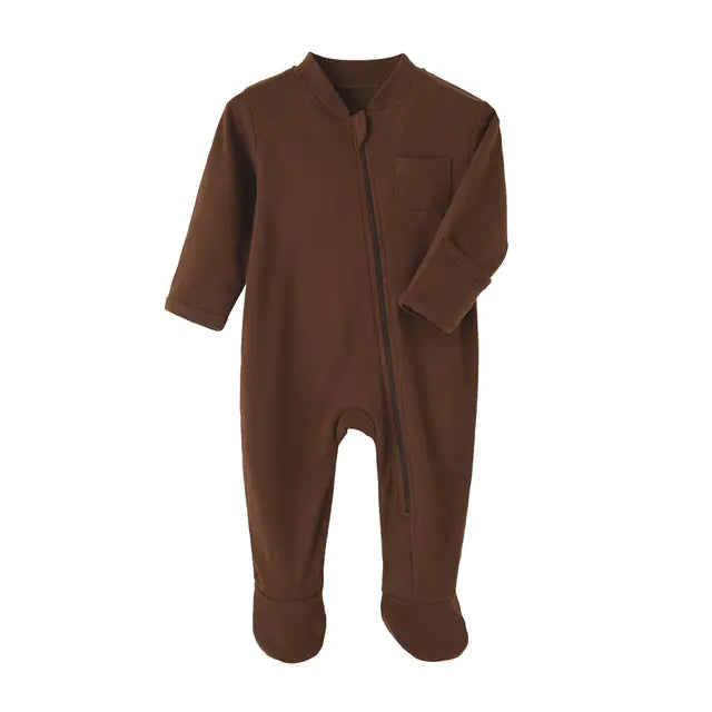 100% Cotton Solid Color Newborn Baby Jumpsuit Romper