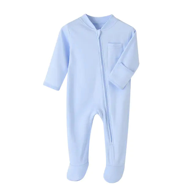 100% Cotton Solid Color Newborn Baby Jumpsuit Romper