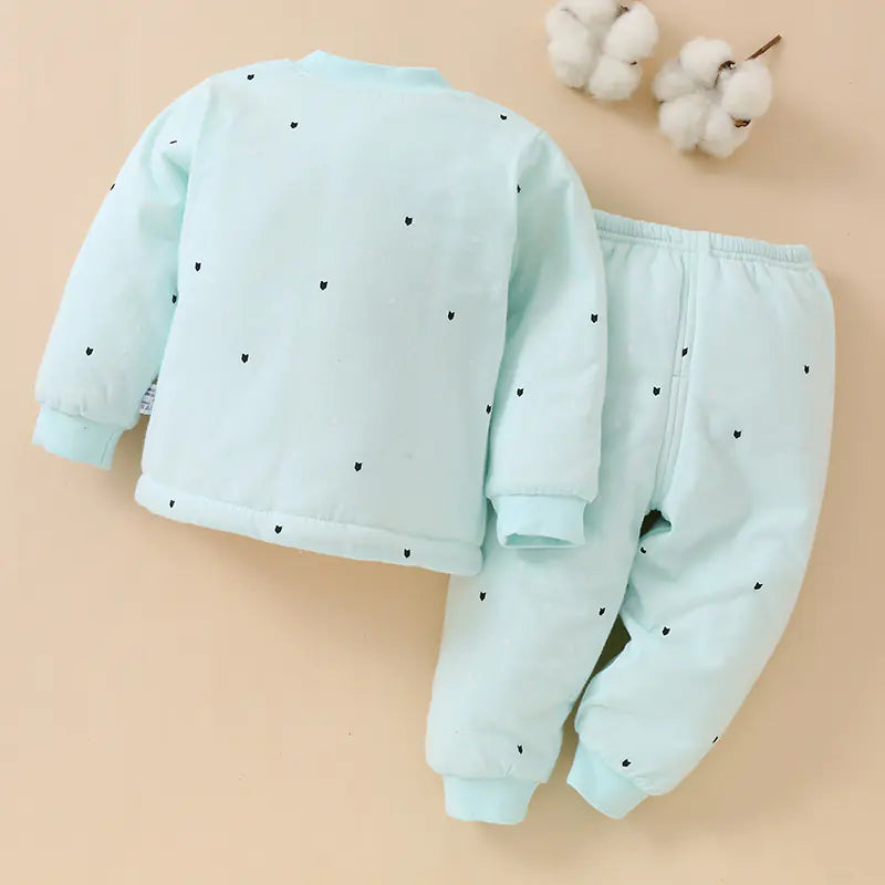 Cotton Thermal Baby Clothes Set for 1-2 Years Old