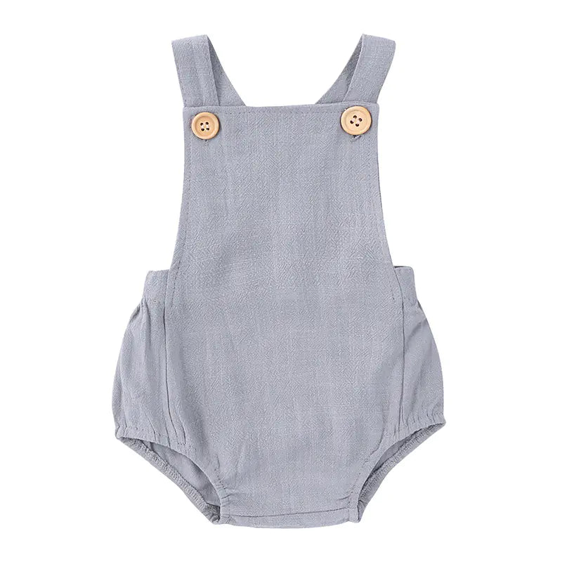 Baby Sleeveless Cotton Jumpsuit