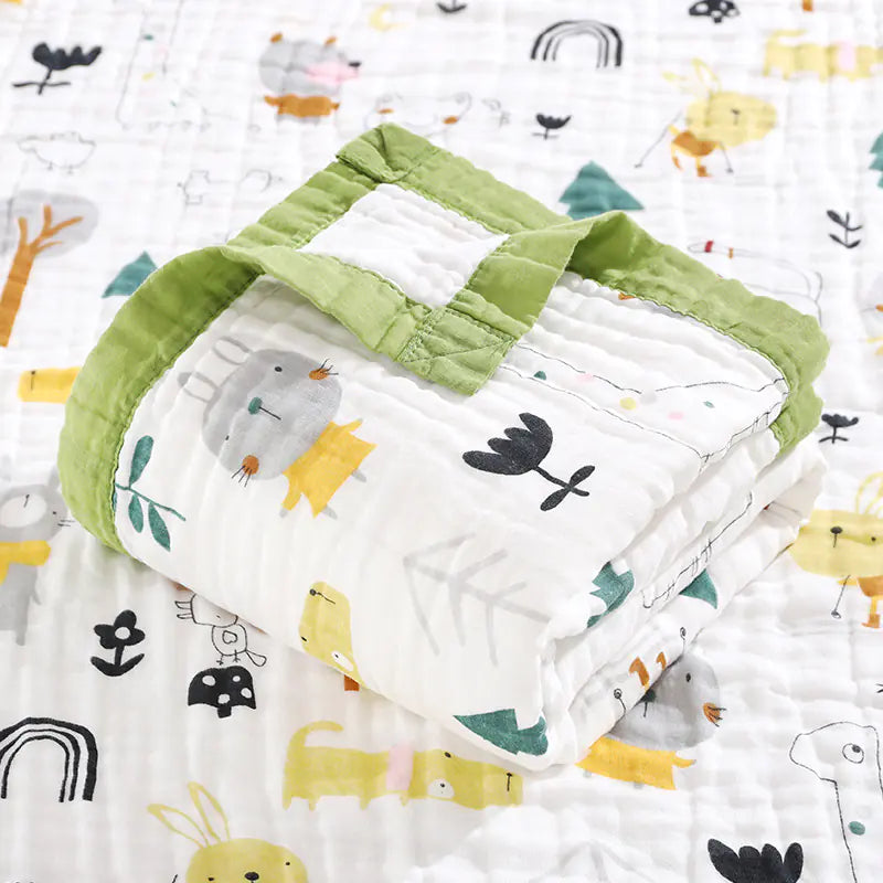 100% Cotton 6-Layer Unicorn Baby Swaddle Blanket