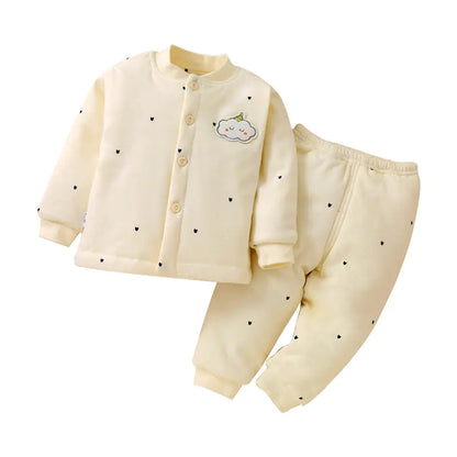 Cotton Thermal Baby Clothes Set for 1-2 Years Old