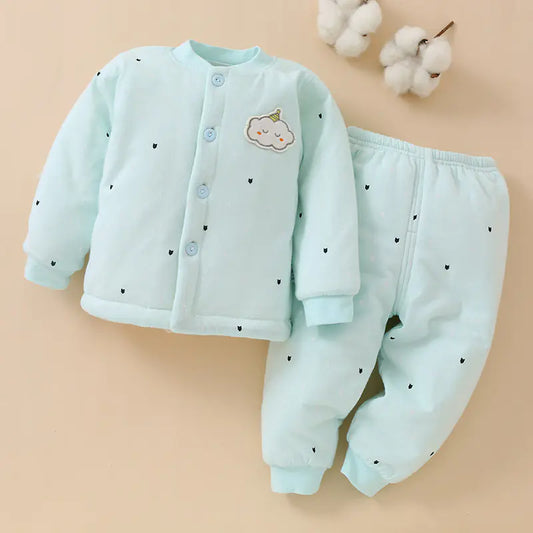 Cotton Thermal Baby Clothes Set for 1-2 Years Old