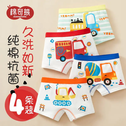 Boys' Cotton Boxer Shorts for Autumn/Winter (100% Cotton)