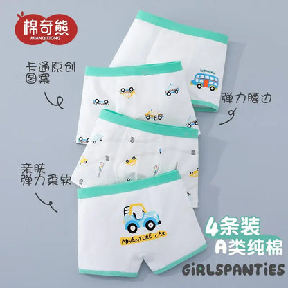 Boys' Cotton Boxer Shorts for Autumn/Winter (100% Cotton)