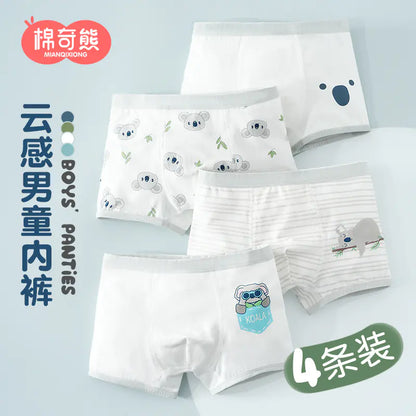 Boys' Cotton Boxer Shorts for Autumn/Winter (100% Cotton)