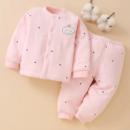 Cotton Thermal Baby Clothes Set for 1-2 Years Old