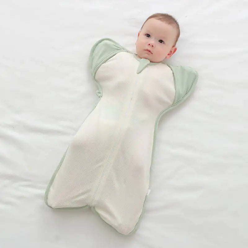 Breathable Organic Cotton Baby Sleeping Bag & Swaddle