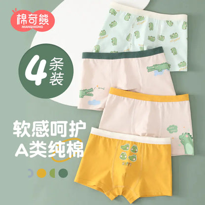 Boys' Cotton Boxer Shorts for Autumn/Winter (100% Cotton)