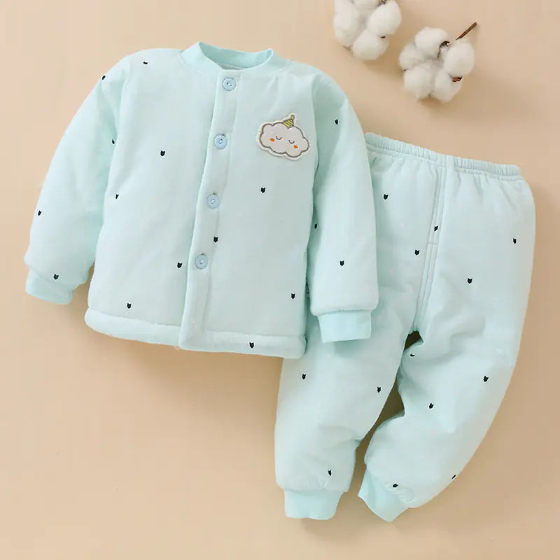 Cotton Thermal Baby Clothes Set for 1-2 Years Old