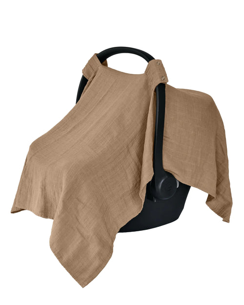 Car Seat Cover Baby - Organic Cotton - Carseat Covers Baby - Carseat Cover - Car Seat Canopy - Carseat Canopy - 100% Muslin Cotton 43" x 32" (Natural)