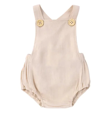 Baby Sleeveless Cotton Jumpsuit